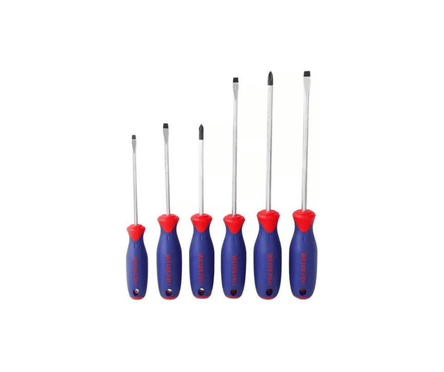 WORKPRO - Screw Driver Set Chrome 6 Pcs - W000824
