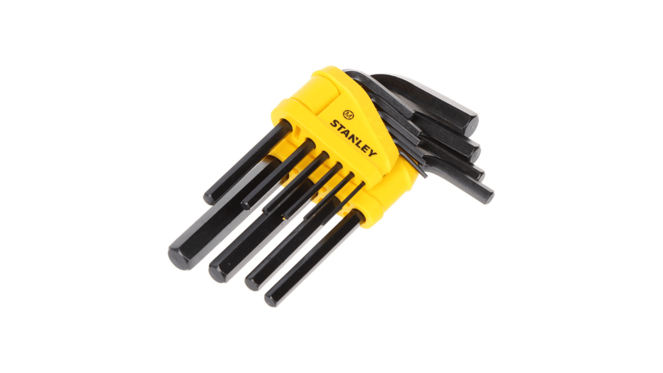 Stanley - Straight Male Elbow Hex Key 10 Piece Set - 0-69-253