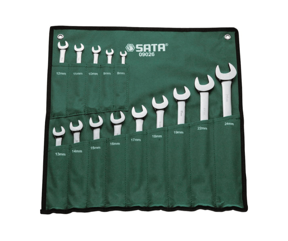 SATA - 14-Piece Metric Combination Wrench/Spanner Set 8mm-24 mm - ST09026SJ
