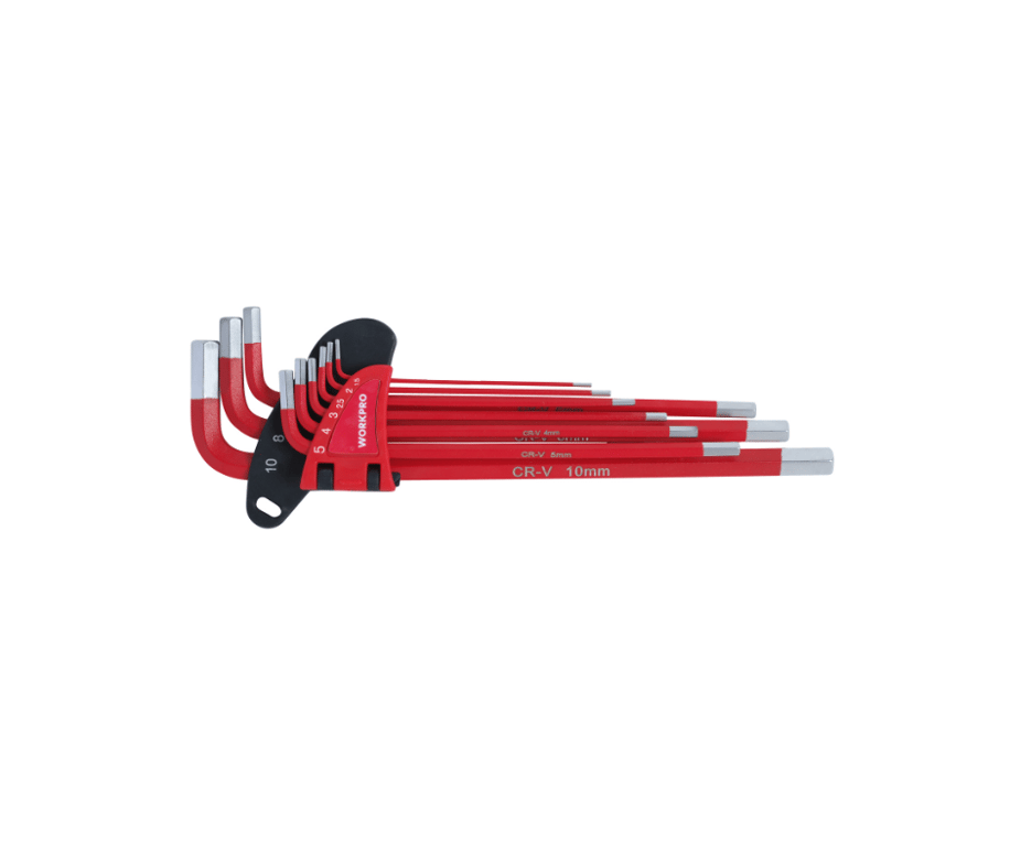 WORKPRO - Long Arm Metric Hex Key 9PCS - W022031