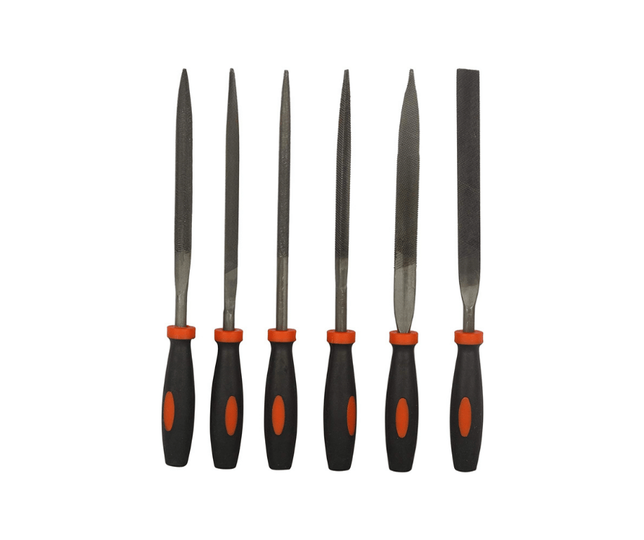 Black+Decker - Steel Needle File Set for Wood & Plastic 6 Pieces 174mm - BDHT22148