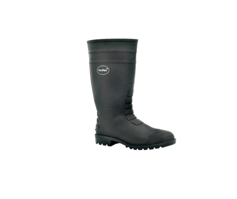 Vaultex - Safety shoes Gumboots  Protective Footwear - Black with Steel
