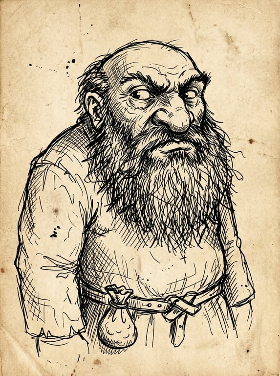 A dedicated scribe transcribing news under the Oath of Dwarven Ink