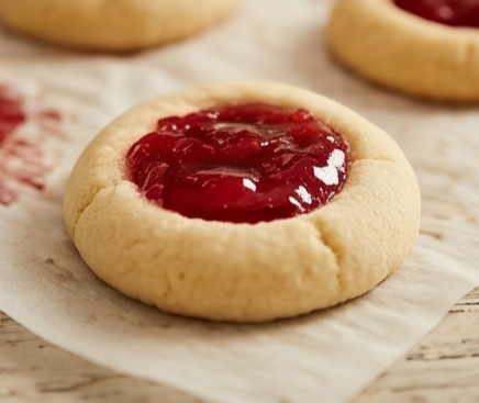 Strawberry Jam Thumbprint
