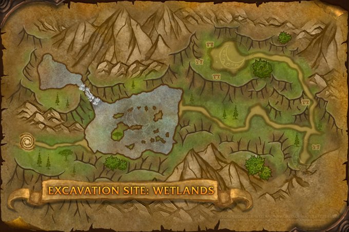 Excavation Site: Wetlands Dungeon Map by Santiago Reyes
