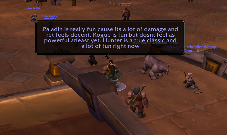 Gillmore Blackbeard sharing detailed perspective on Paladin, Rogue, and Hunter gameplay