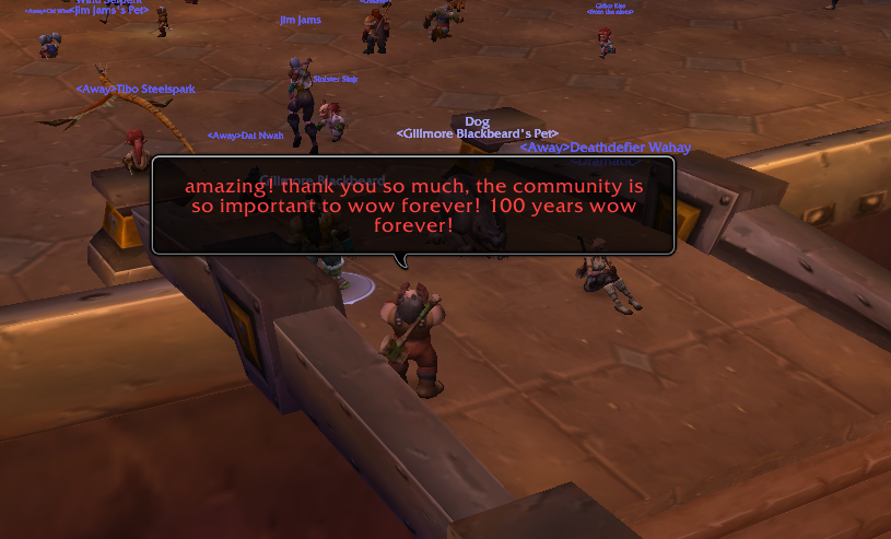 Barnaby Ironpress and Gillmore Blackbeard concluding their interview on the Ironforge bridge