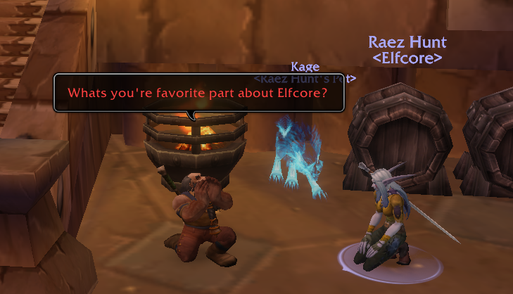 Barnaby asking Raez Hunt about the culture and spirit of Elfcore