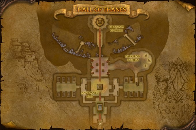 Halls of the Thane Dungeon Map by Santiago Reyes