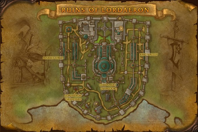 Ruins of Lordaeron Dungeon Map by Santiago Reyes