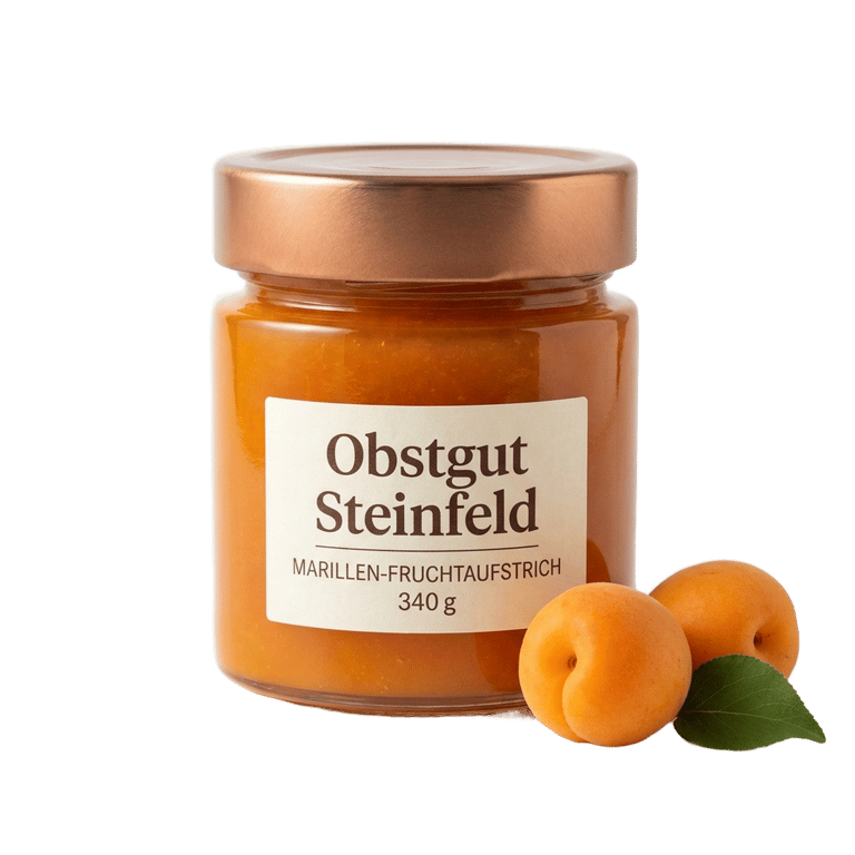 Marillen-Fruchtaufstrich, 340 g Glas - Obstgut Steinfeld