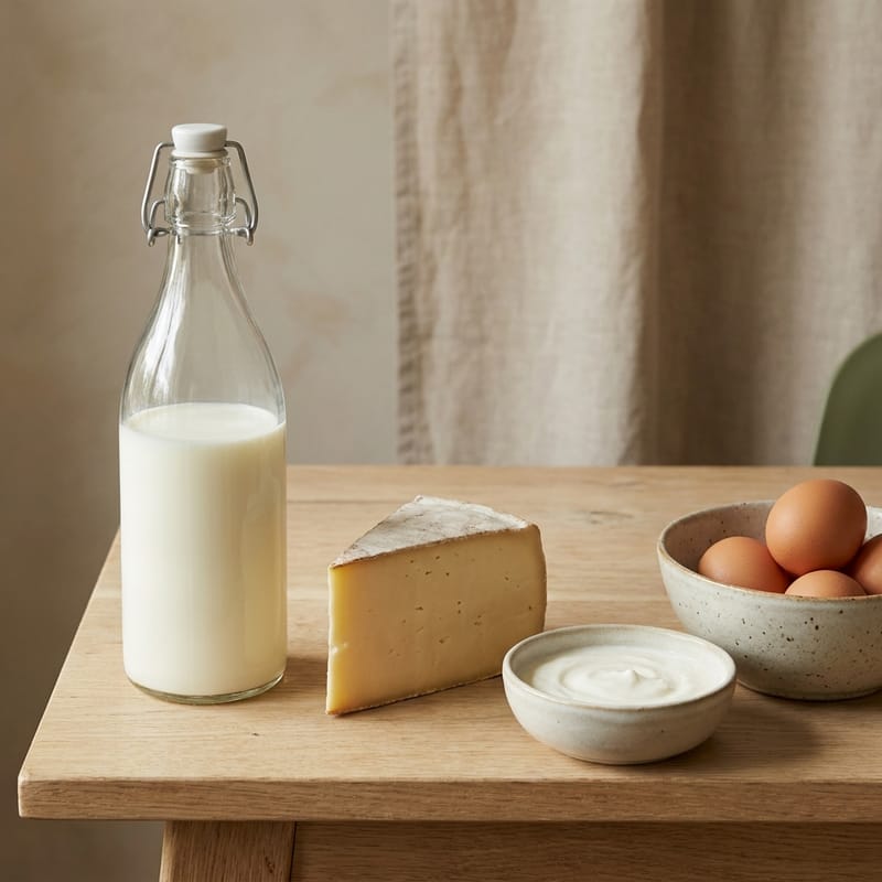 Milchprodukte und Eier aus regionaler Landwirtschaft