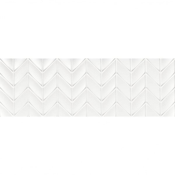 Decor faianță Neve Satin Aden panou satinat relief chevron