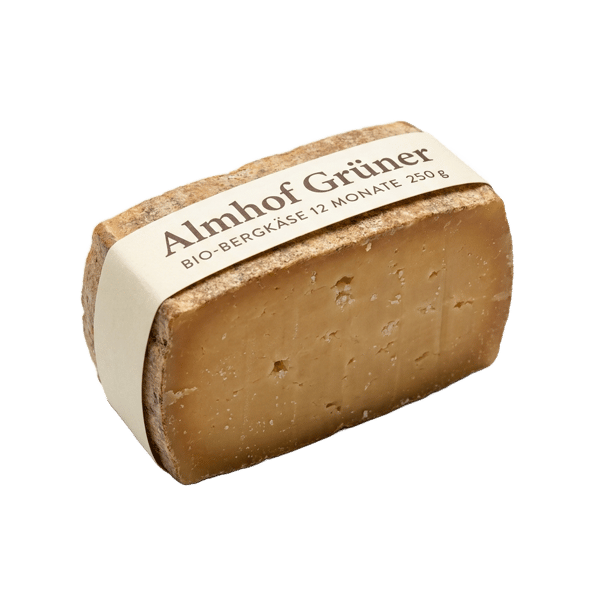 Bio-Bergkäse 12 Monate gereift, 250 g - Almhof Grüner