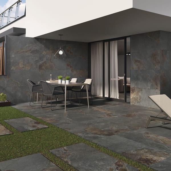 Slate Espesorado Black terasă exterioară