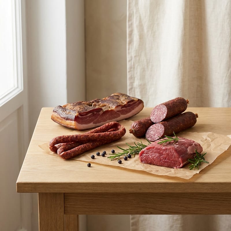 Regionale Fleischspezialitäten von Hofkorb Produzenten