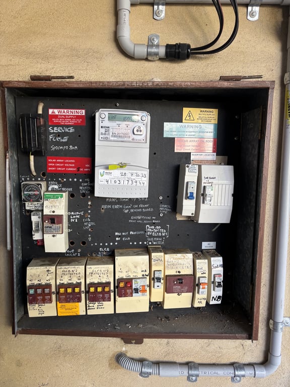 Electrical Panel Before Upgrade