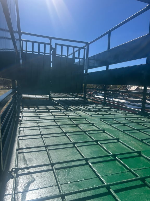 Trailer flooring after restoration