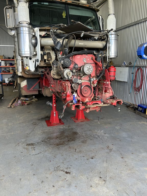 Specialized truck engine repair and maintenance services