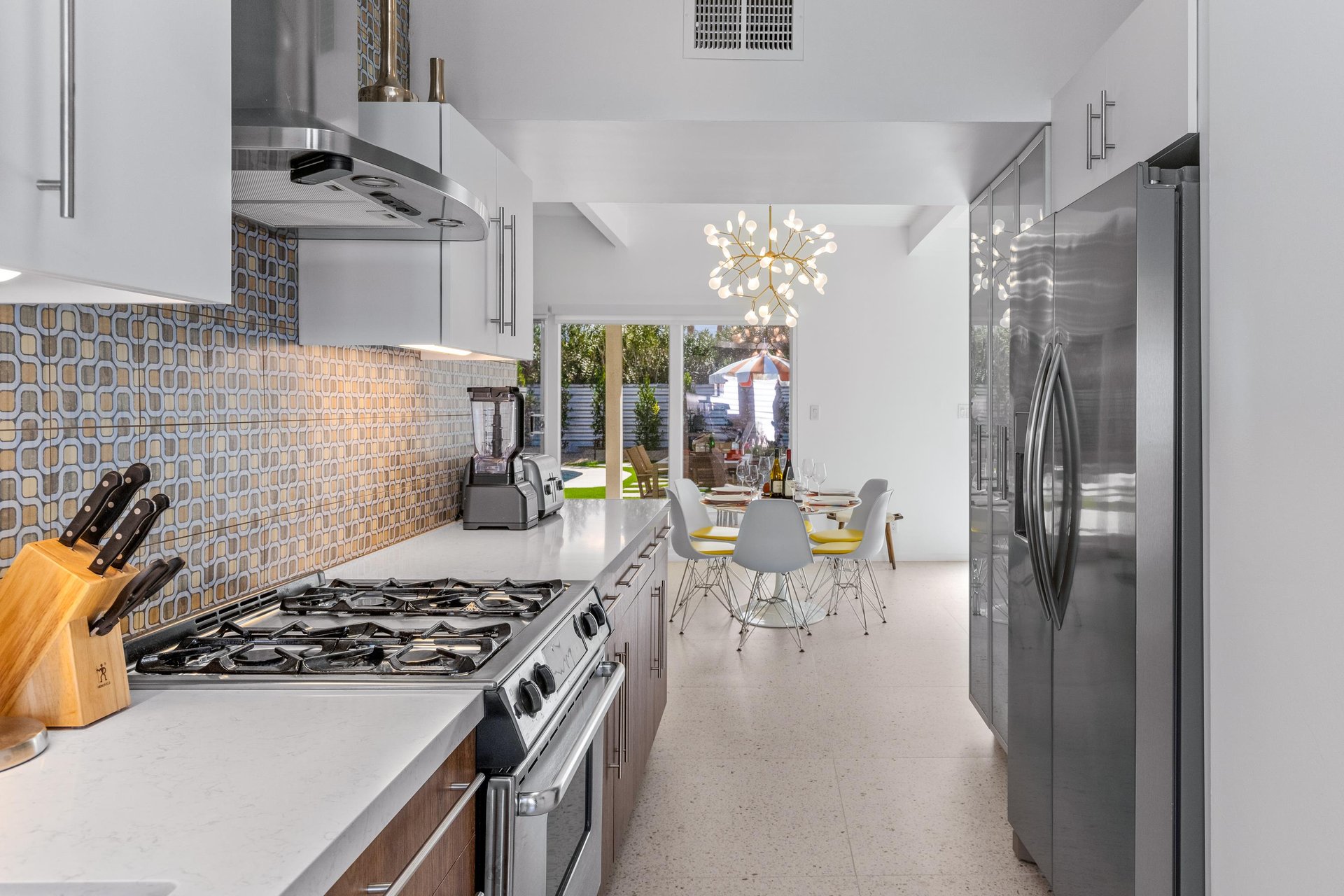 Tons of kitchen prep space