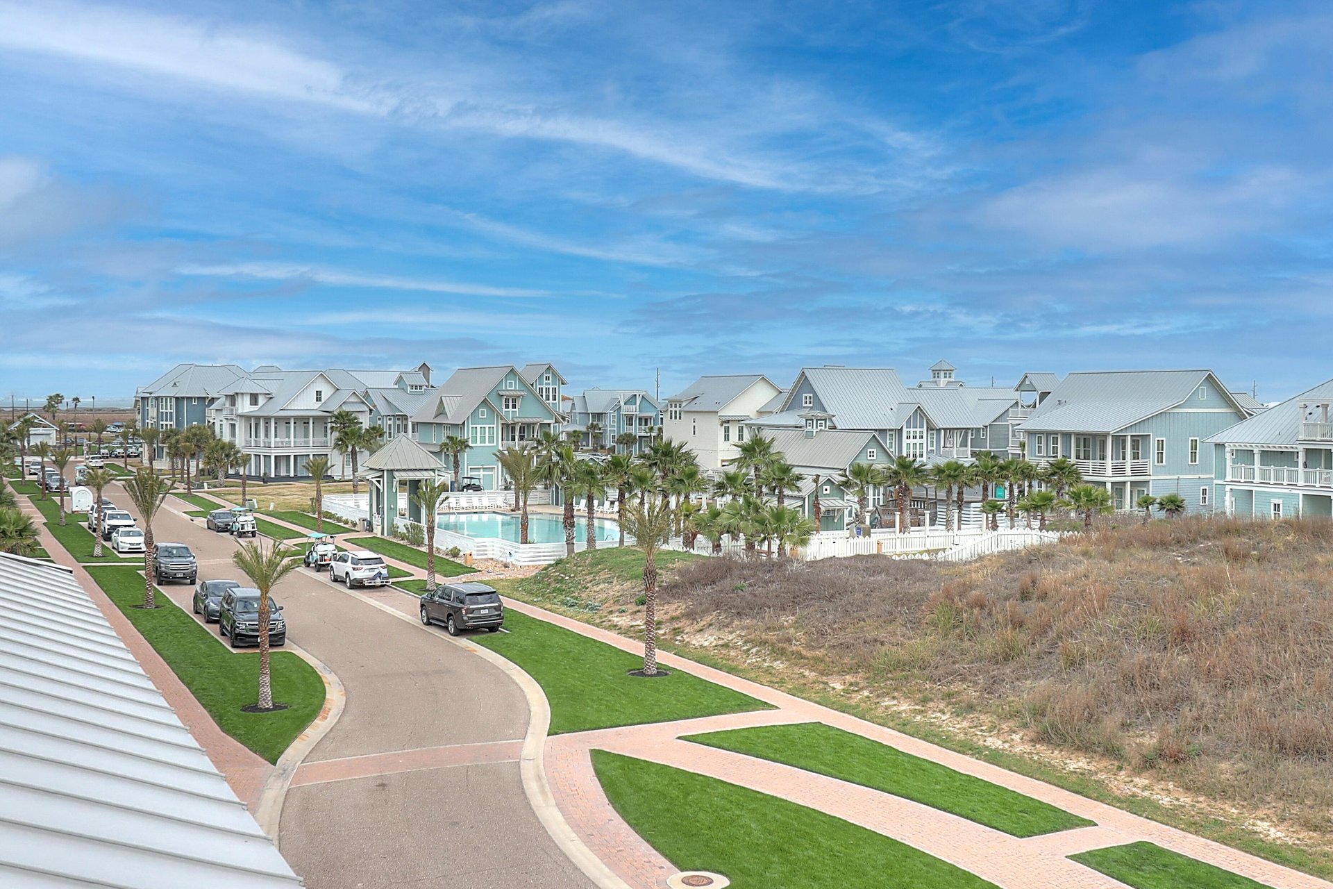 Front Balcony View of Dune Pool, 3rd Floor