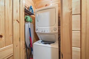 Stacked washer and dryer