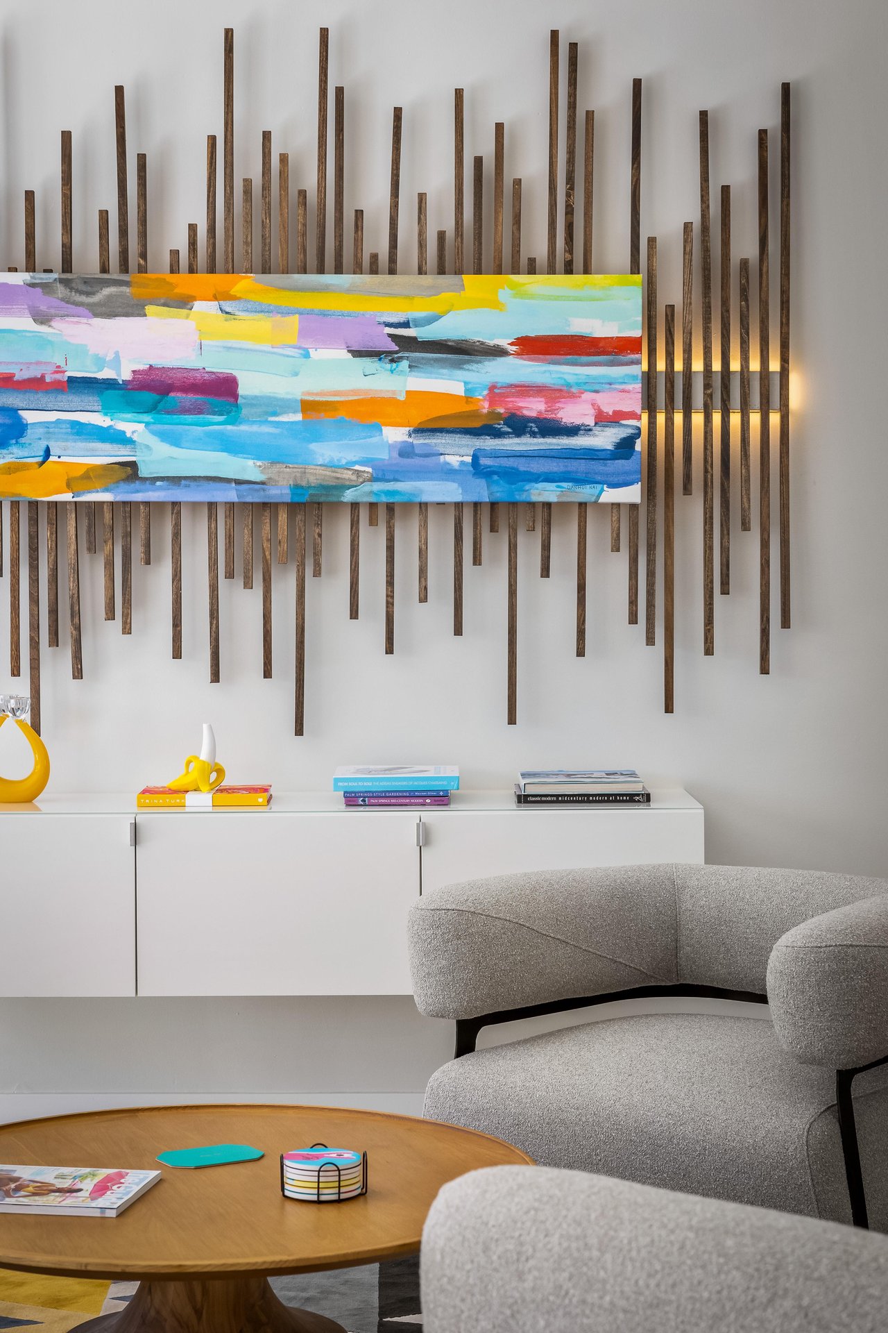 Trendy living room art