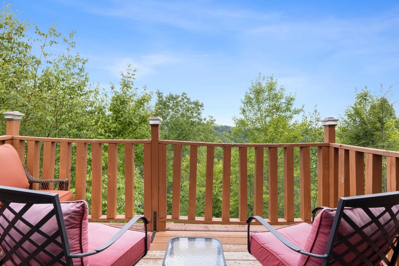 Deck seating with view