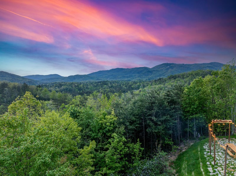 View from Mountain Bliss cabin