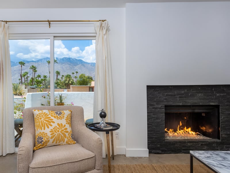 Beautiful mountain views from the living room