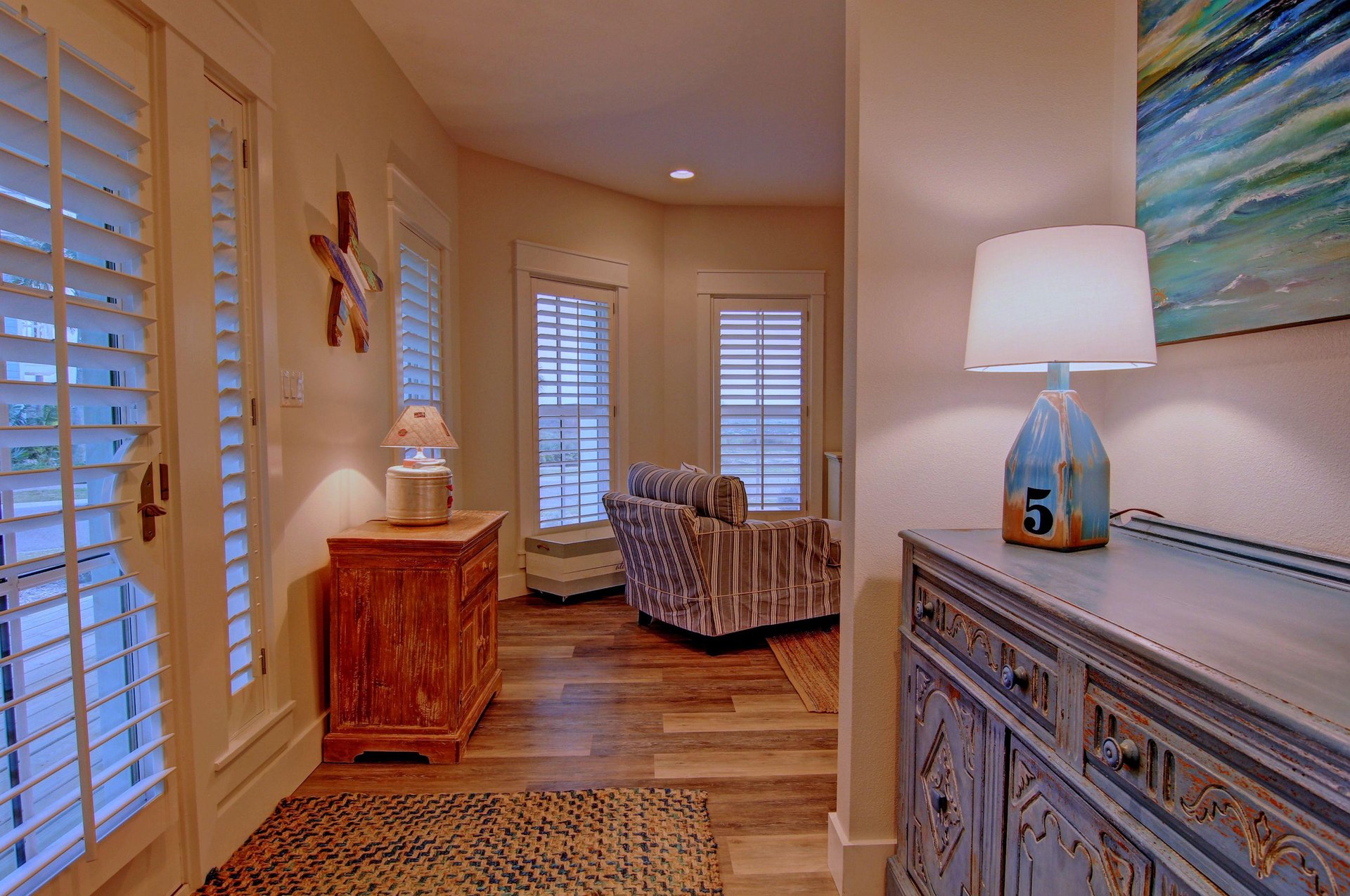 Front Porch Entry to Living Room, 1st Floor