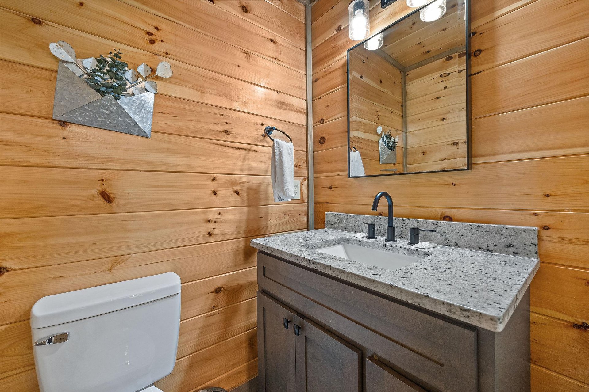 single vanity sink