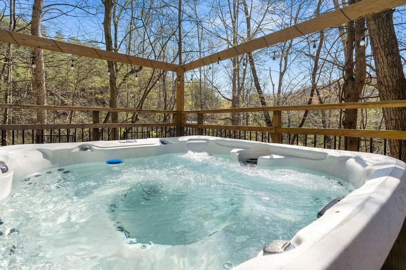 outdoor hot tub