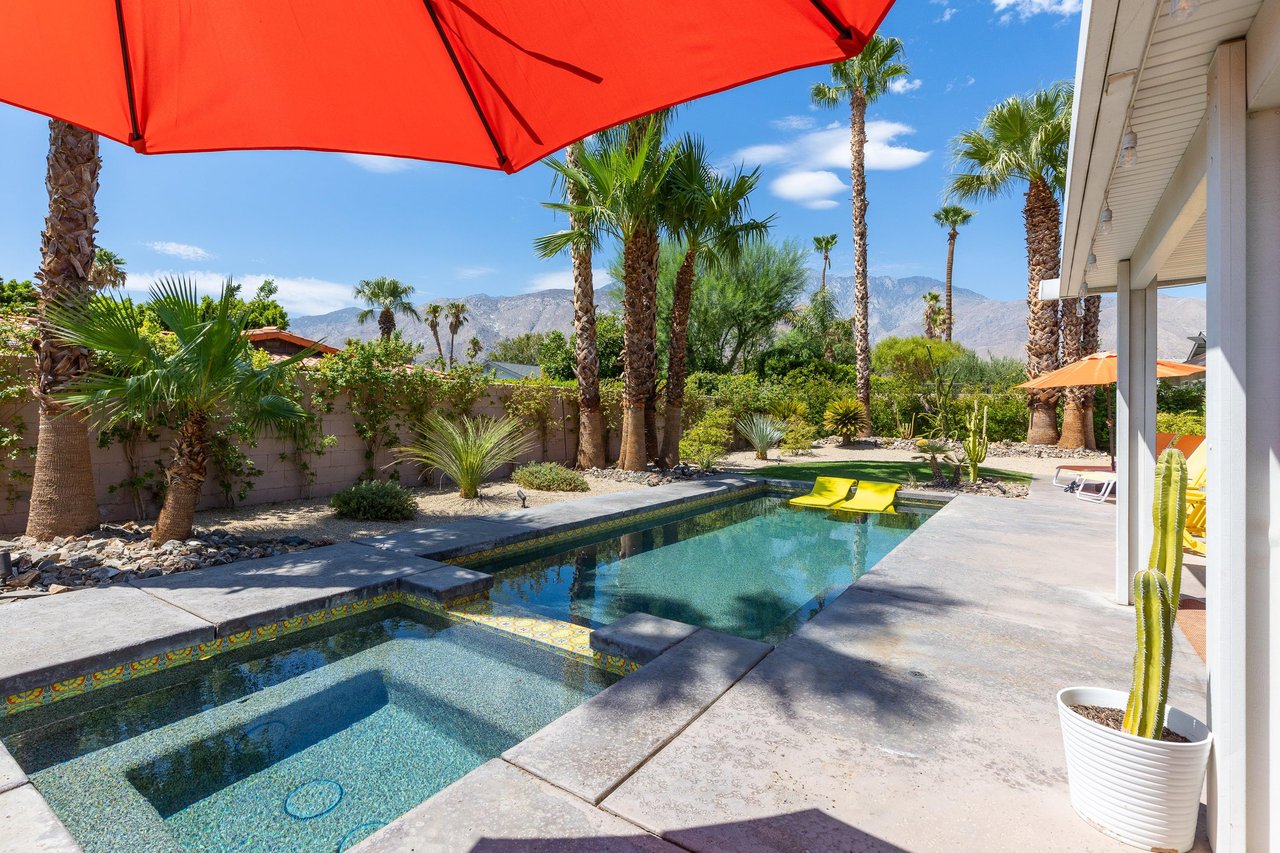 Float in the amazing pool or jump in the Spa