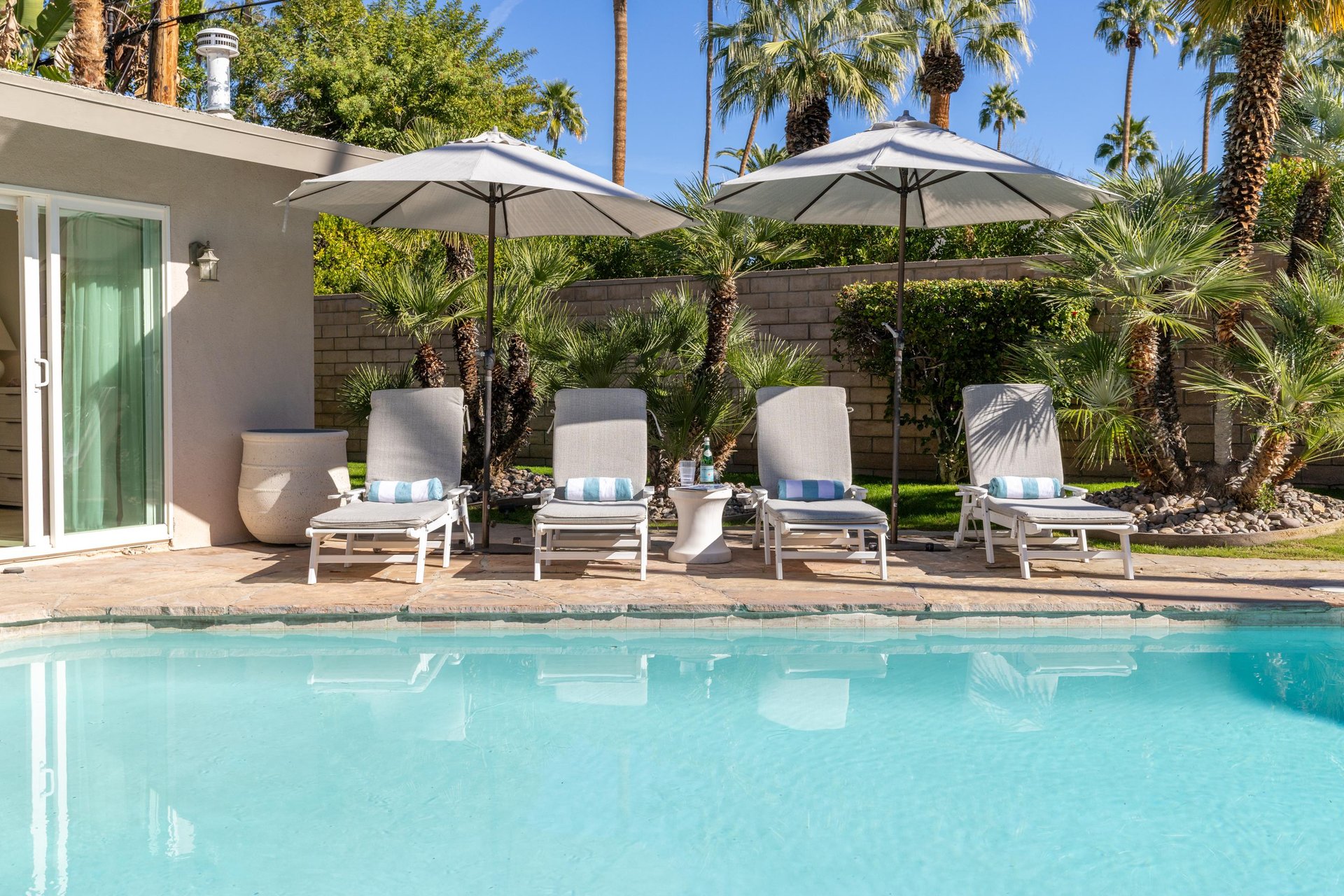 Comfortable chaise loungers