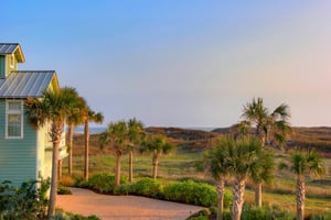 Shared Front Wrap Balcony View at Sunset, 2nd Floor