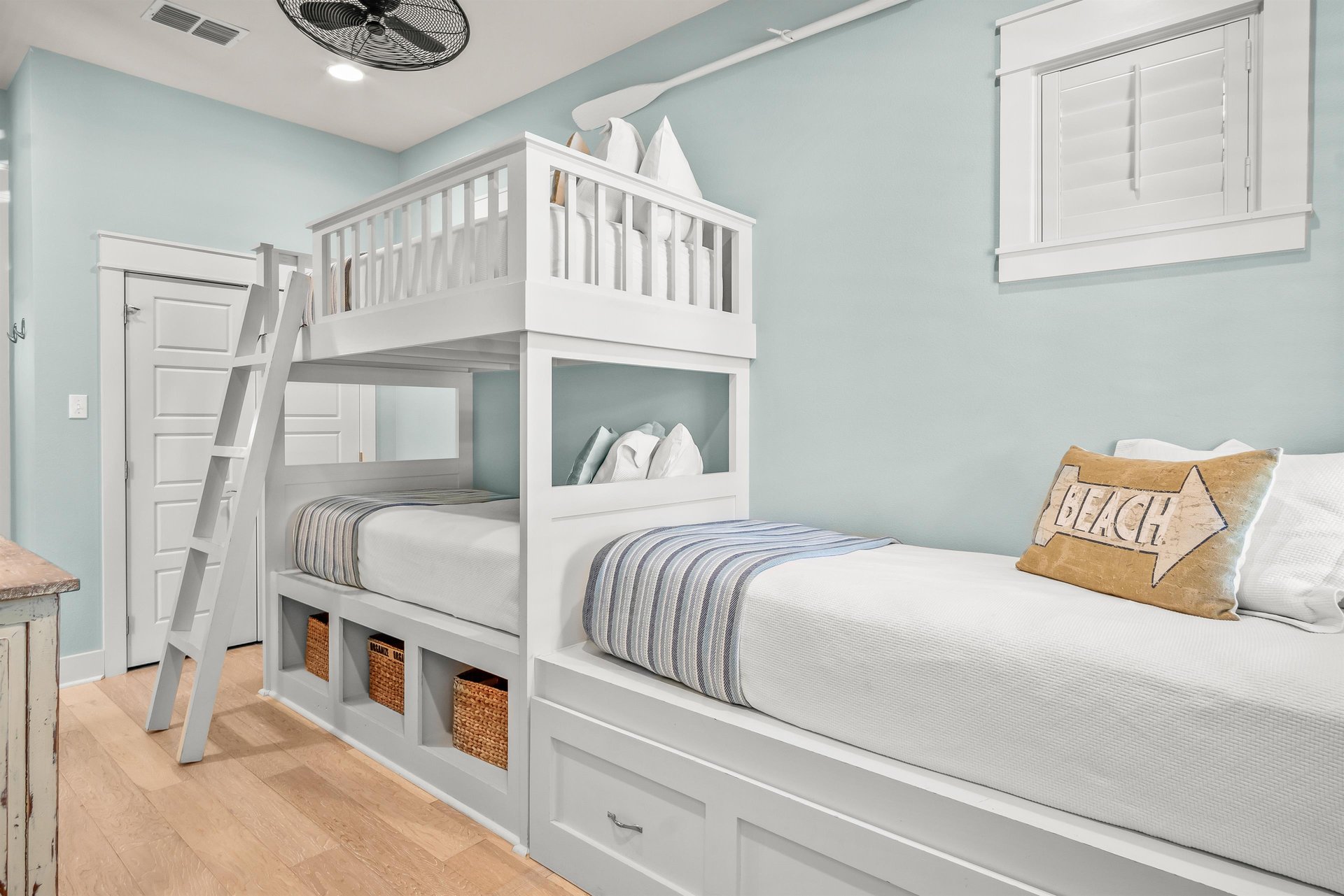 Twin Bunk Room with Single Twin  Pull Out Twin, 1st Floor