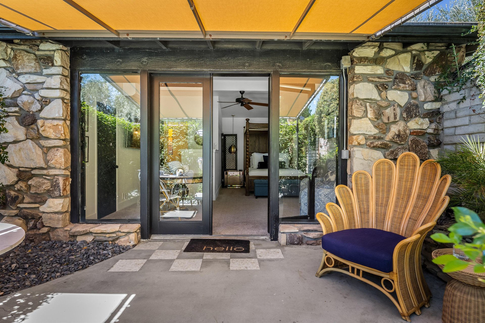 Large covered patio