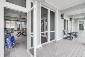 Screened and Open Lakeside Porch, 1st Floor
