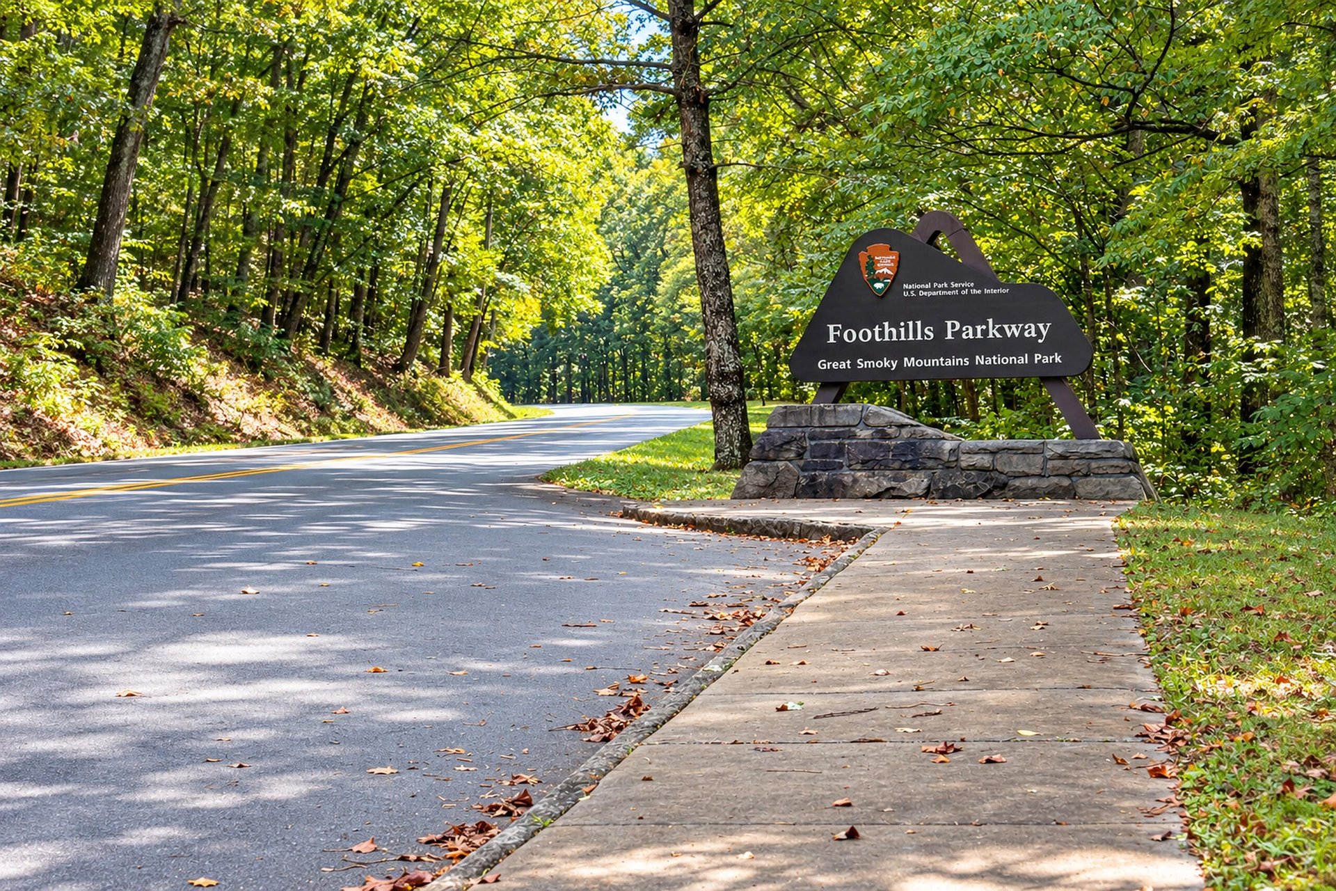 The property is located near the scenic Foothills Parkway in Great Smoky Mountains National Park, offering access to beautiful natural surroundings and outdoor adventures.