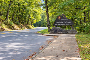 The property is located near the scenic Foothills Parkway in Great Smoky Mountains National Park, offering access to beautiful natural surroundings and outdoor adventures.