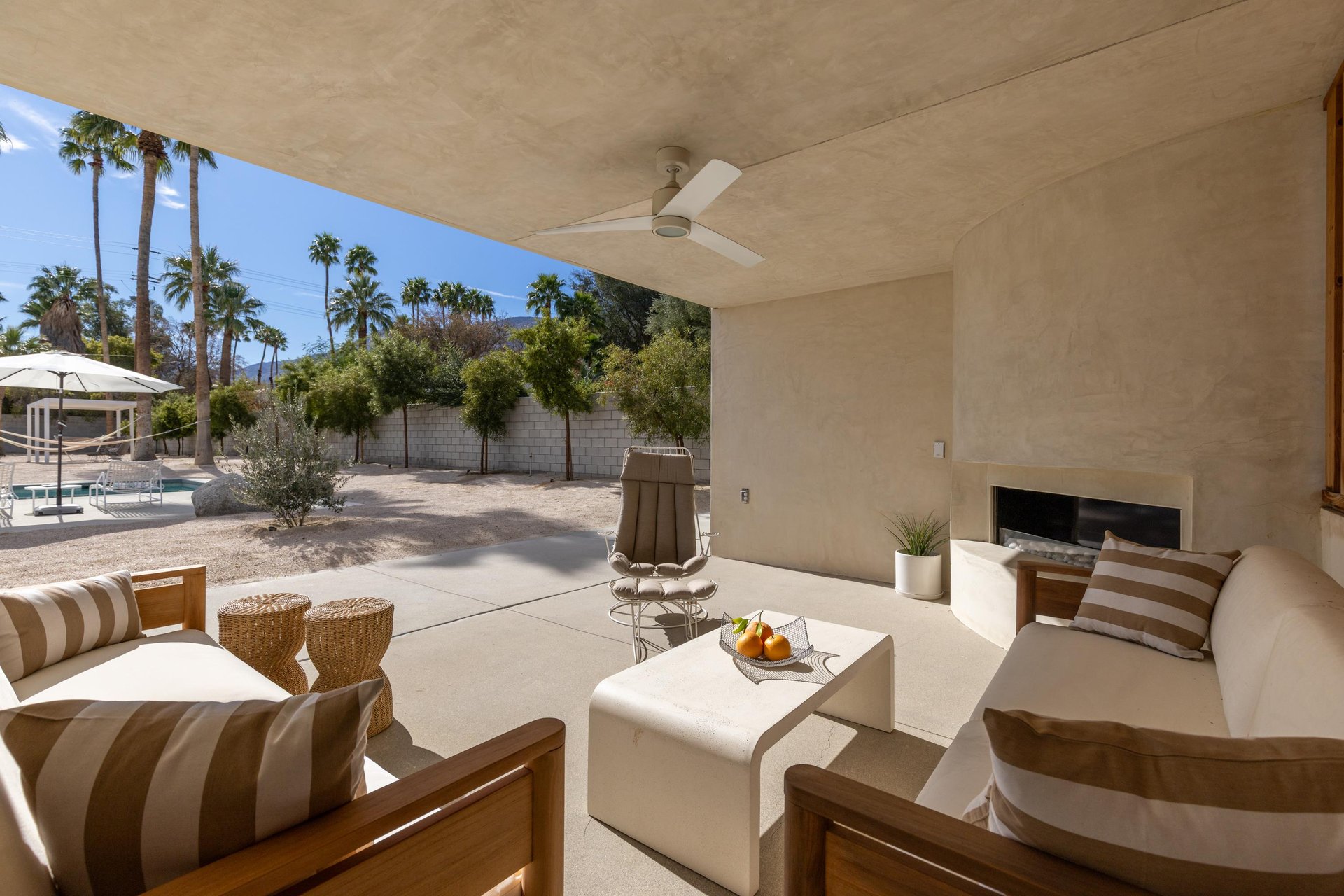 Relax in your private covered patio