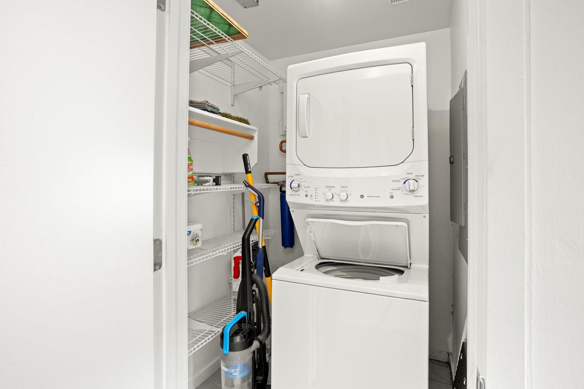 Private washer and dryer for guest use.