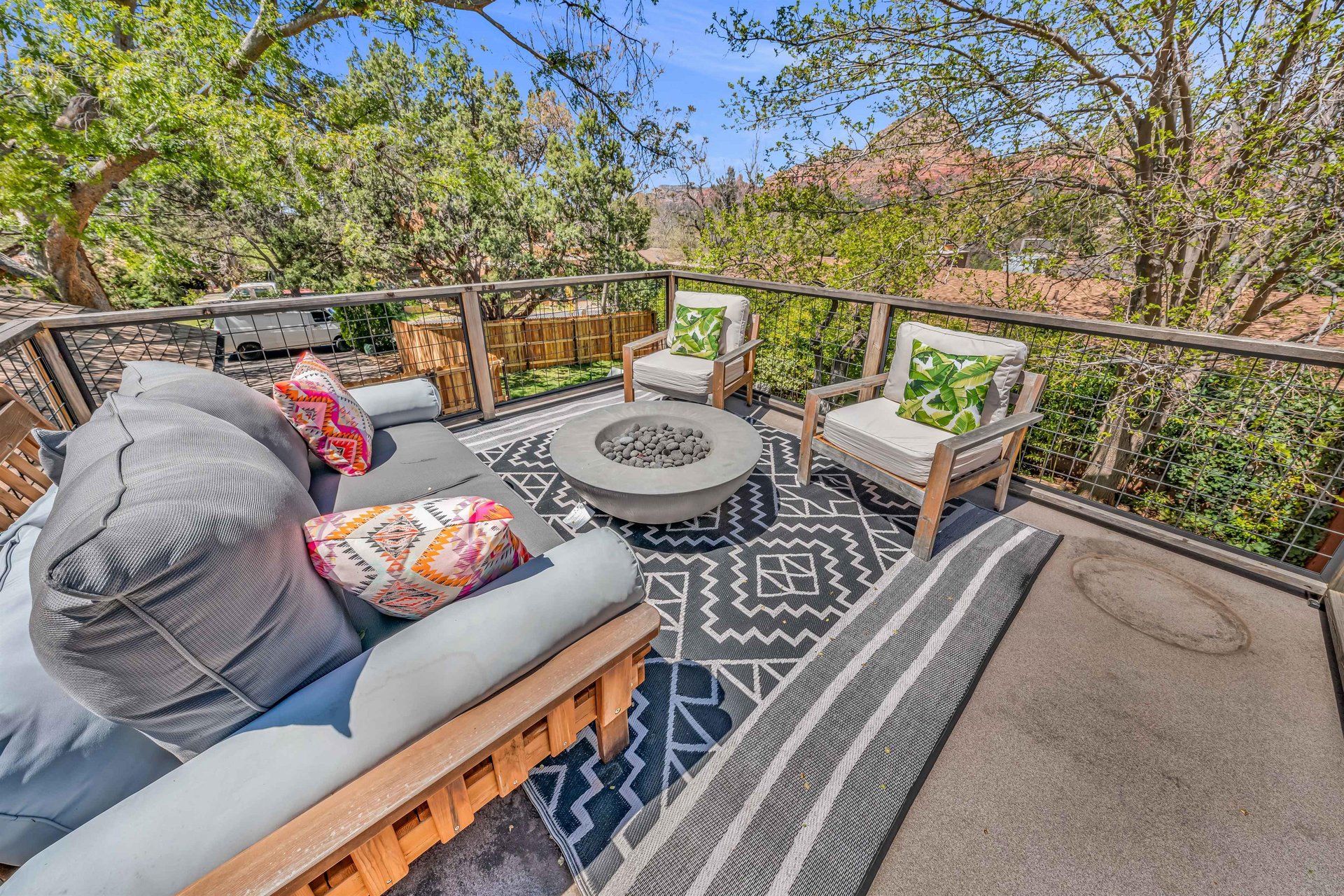 Rooftop Deck with Fire Put