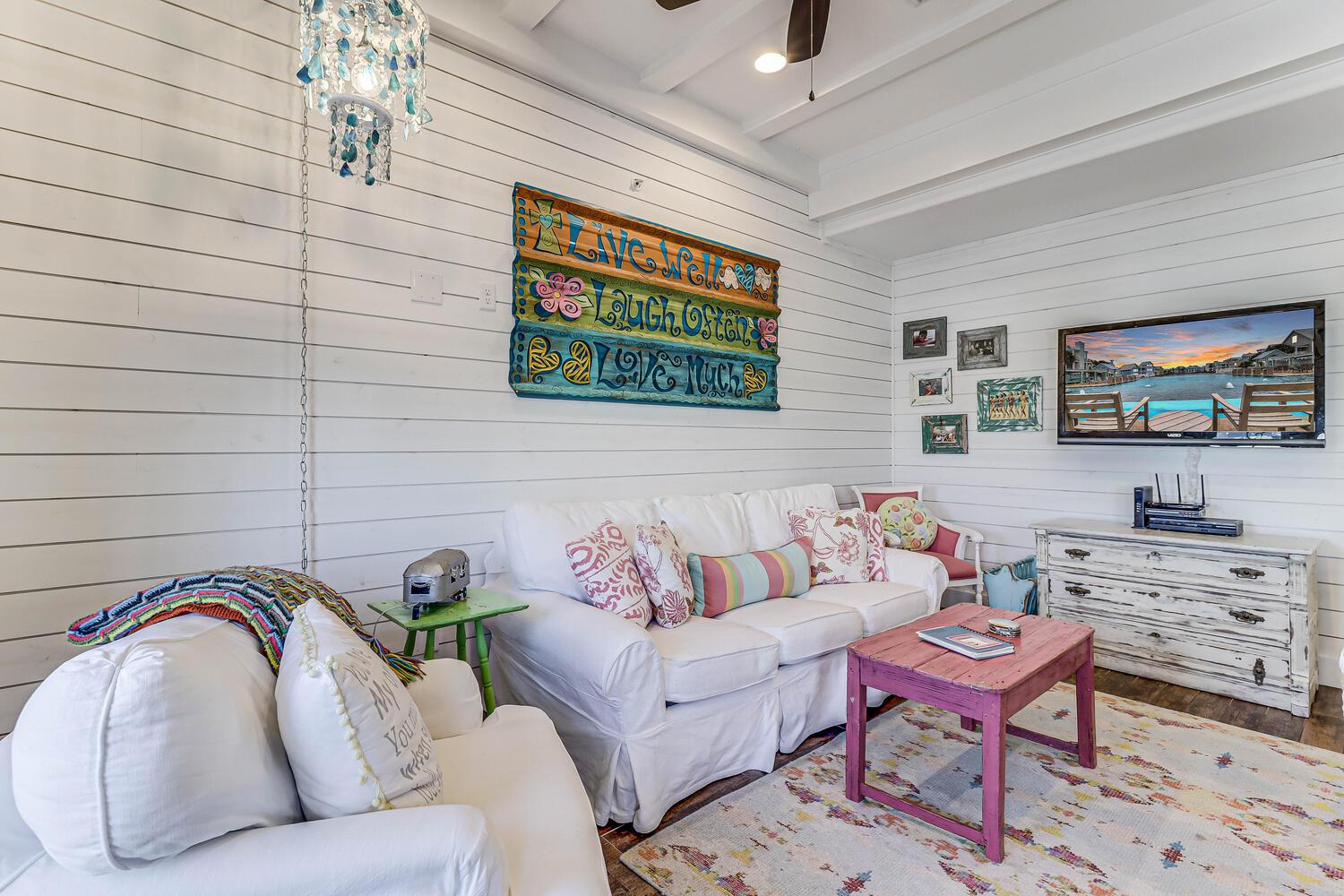 Living Area With Sleeper Sofa