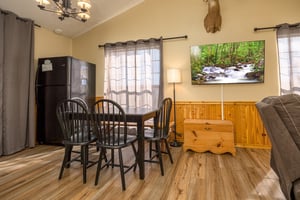 Dining table at Liams Lookout, a 2 bedroom cabin rental located in Pigeon Forge