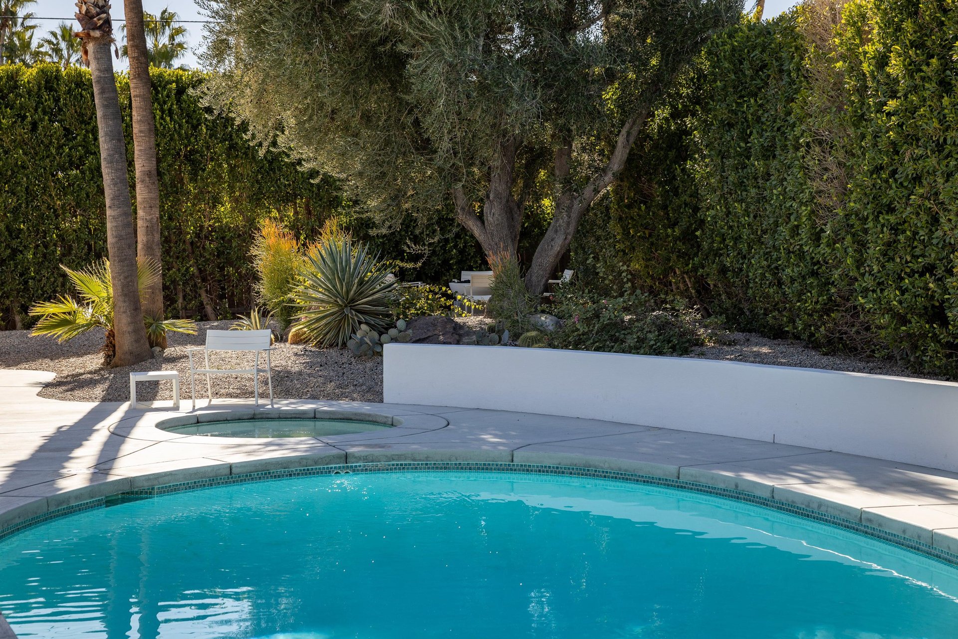 Harmonious backyard scenery