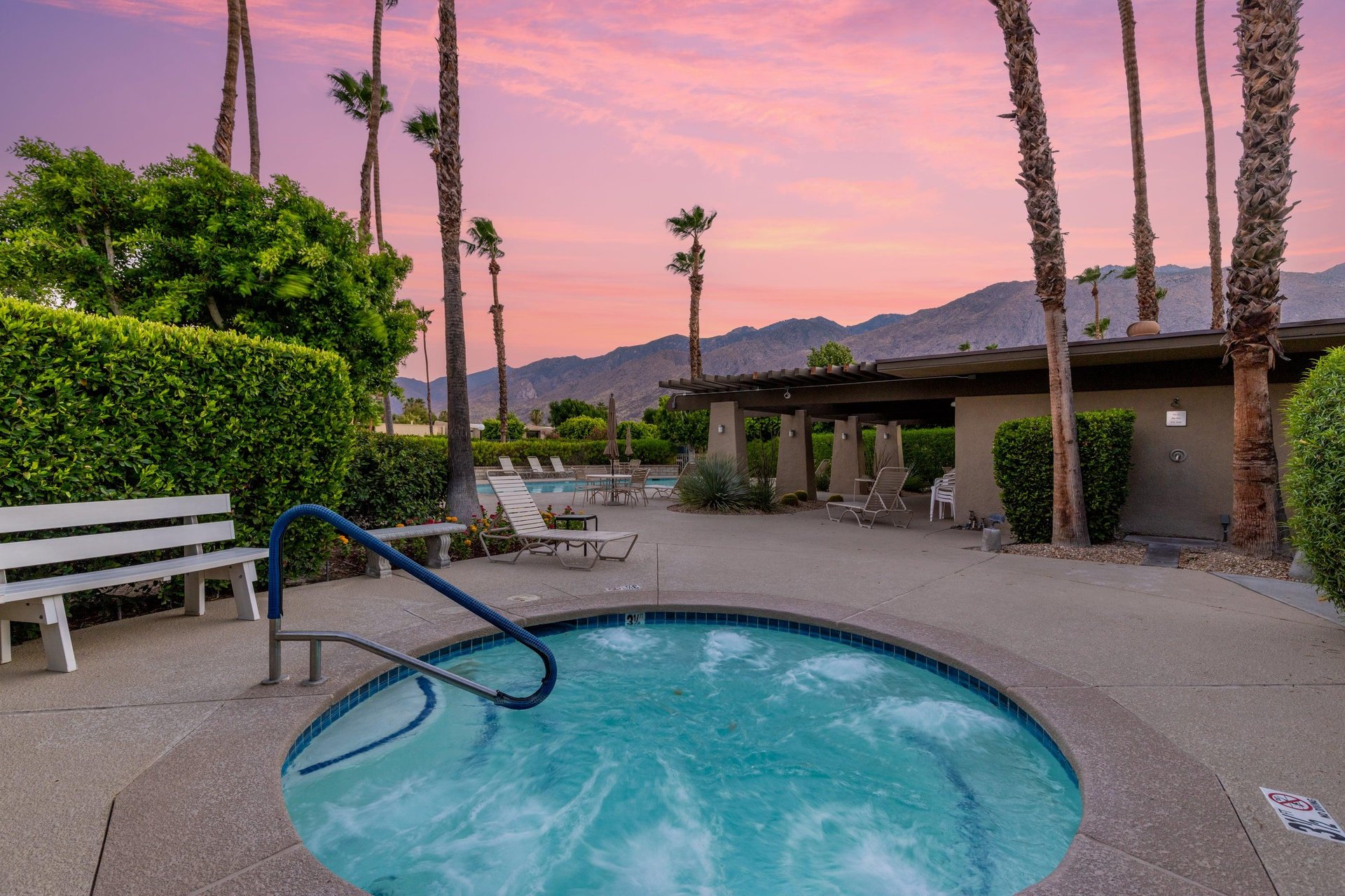 Home has access to a shared pool and hot tub.