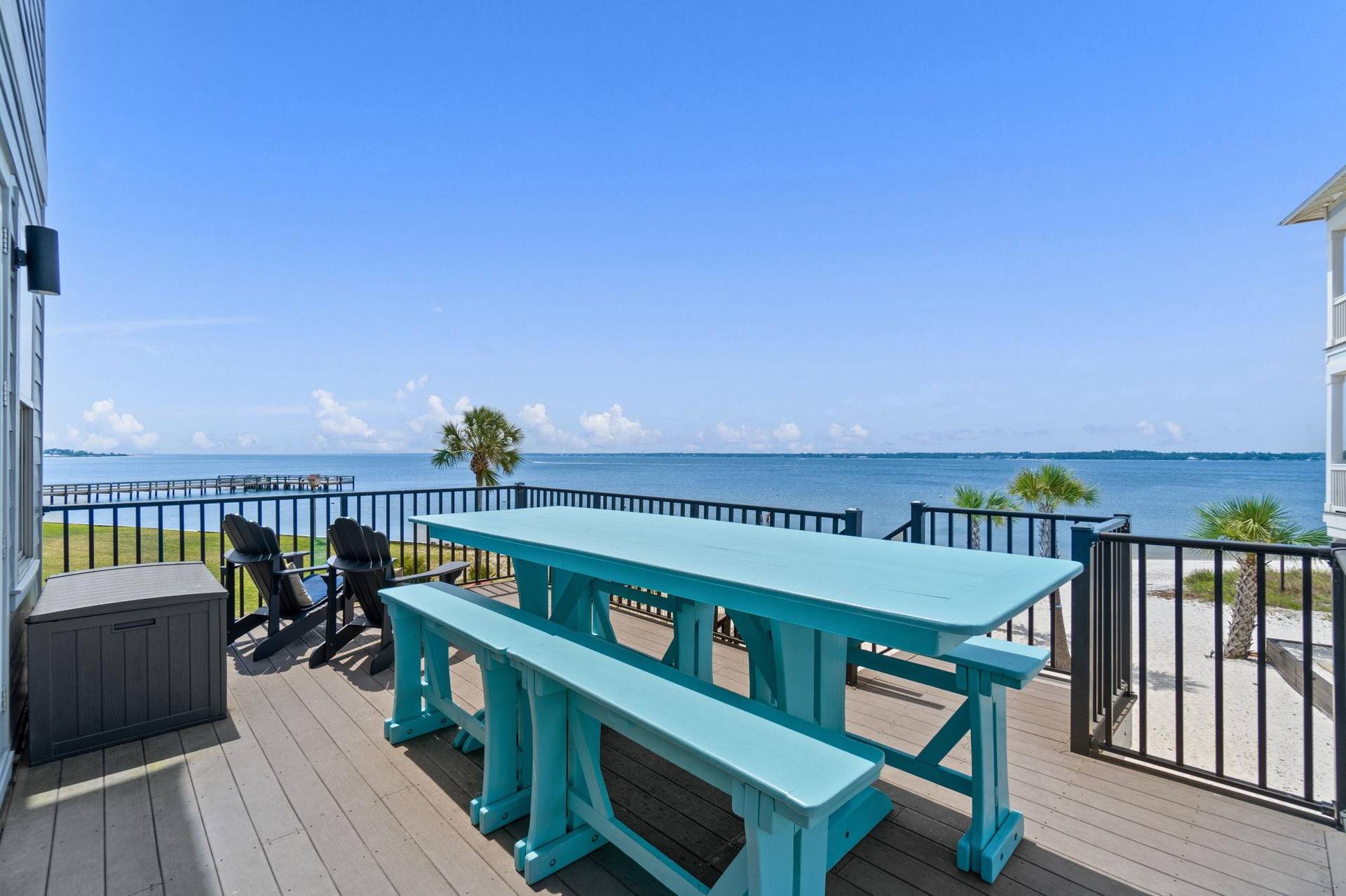 Deck Off Living Overlooking The Bay