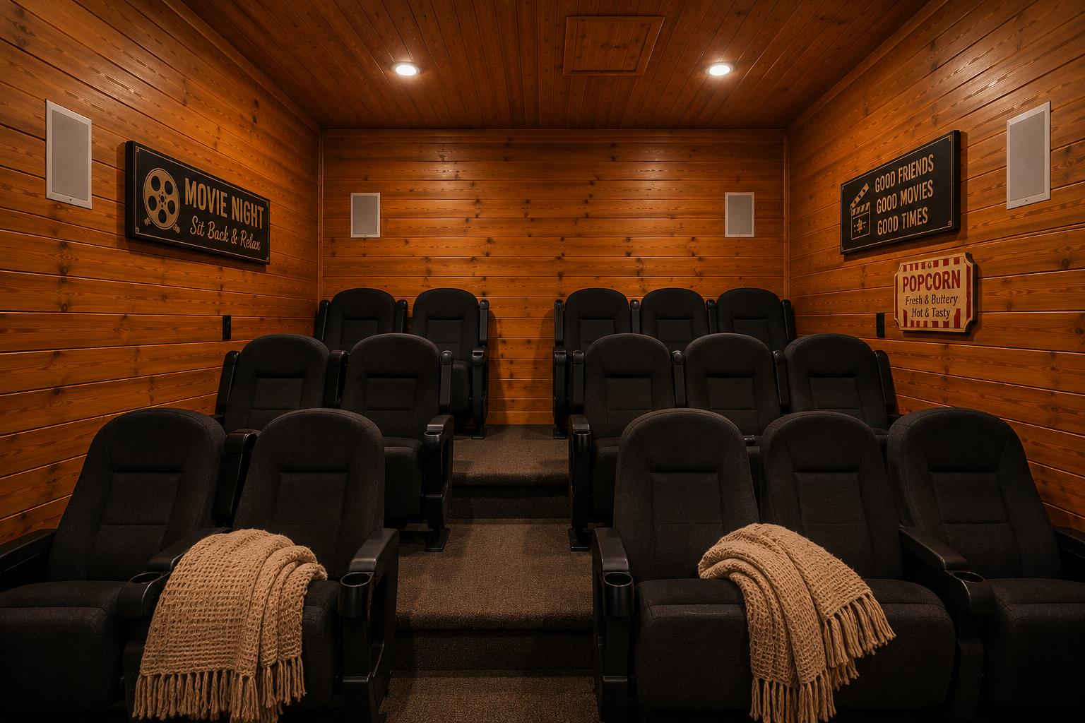 Movie Night in the theater room